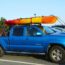 Truck rack for carrying the kayak